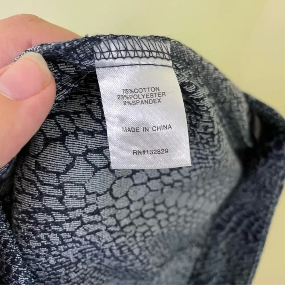 REVOLVE Superdown Snakeskin Print Pants in Navy SIZE XS